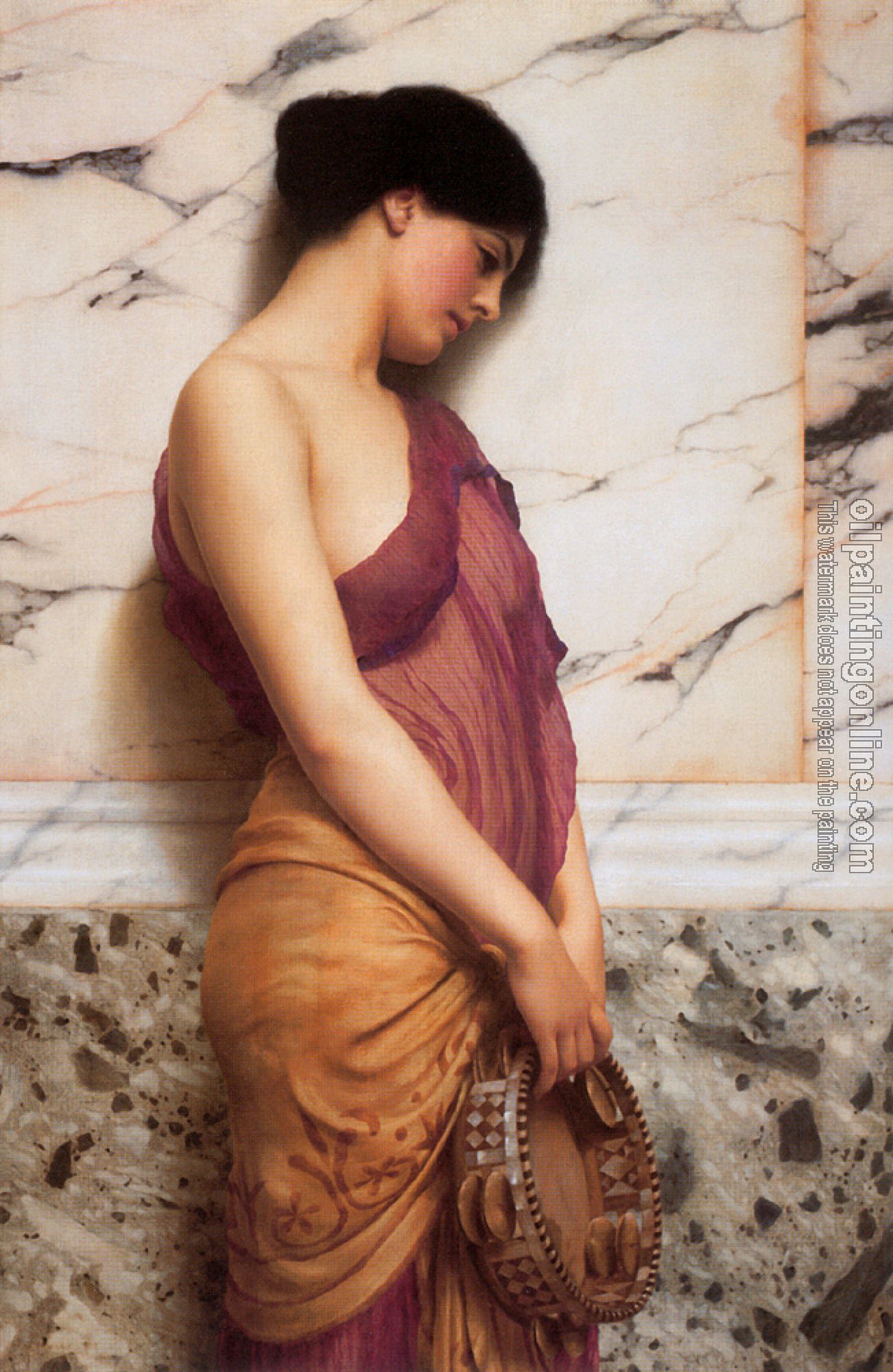 Godward, John William - The Tambourine Girl